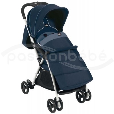 CAM LE MONDE DU ENFANT ART.831 117 POUSSETTE COURBES BLEU GRIS