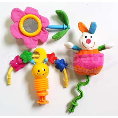 ACCESSOIRES SET DE JEU POUR TROTTEUR BREVI GIOCAGIRO 3 EN 1 ROSE