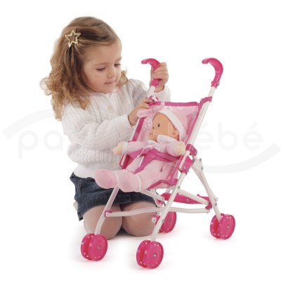 POUP E AVEC POUSSETTE ROCCO TOYS EN PROMOTION