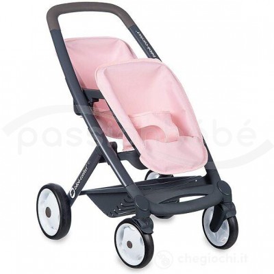 POUSSETTE TWIN POUR POUP ES SMOBY B B CONFORT TWIN ROSE EN PROMOTION
