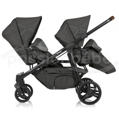 Poussette double btwin brevi rouge store