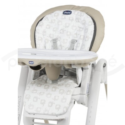 Housse Pour Chaise Haute Chicco Polly Progres 5 Beige En Promotion