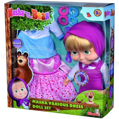 ENSEMBLE DE POUP E SIMBA MASHA ET L OURS AVEC V TEMENTS EN PROMOTION