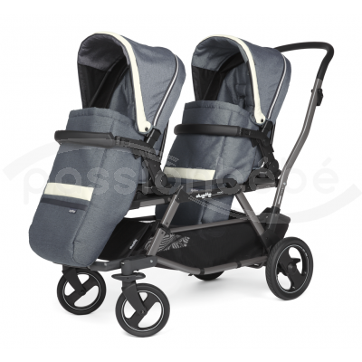 POUSSETTE JUMEAUX PEG PEREGO DUETTE PIROET LUXE MIRAGE EN PROMOTION