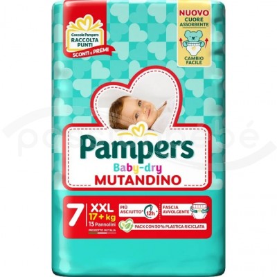 PAMPERS BABY DRY DIAPERS CULOTTE TAILLE 7 (14 PIÈCES) EN PROMOTION