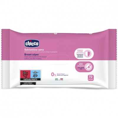 Lingettes nettoyantes pour les seins Chicco 72 pièces Salviette Detergenti Seno Chicco 72 pz