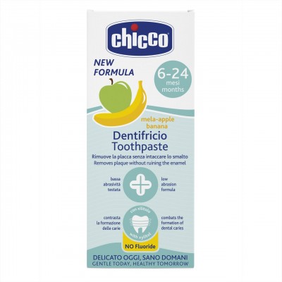 Chicco Dentifricio Mela-Banana (6-24M)New Formula