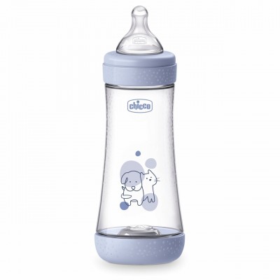 Biberon Chicco Anticolica Perfect 5 Flusso Veloce 300 ml Azzurro Biberon Chicco Anticolica Perfect 5 Flusso Veloce 300 ml Azzurro