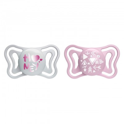 Succhietto Chicco Physio Forma Light Silicone 2 pz Rosa 2-6 m