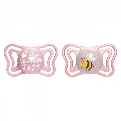 Succhietto Chicco Physio Forma Light Silicone 2 pz Rosa 2-6 m
