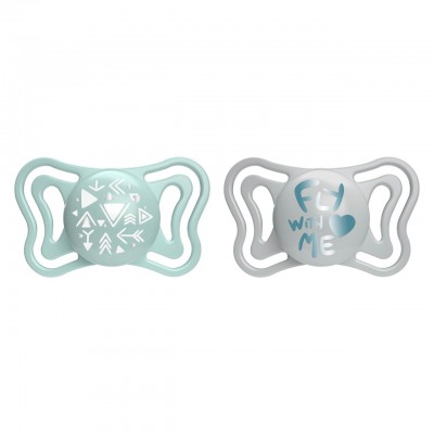 Succhietto Chicco Physio Forma Light Silicone 2 pz Azzurro 2-6 m
