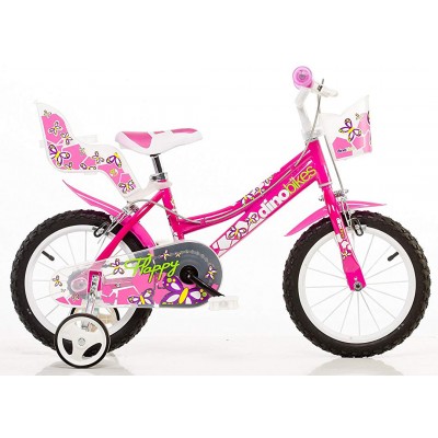 Bicicletta Dino Bikes Flappy 14 Pollici Rosa