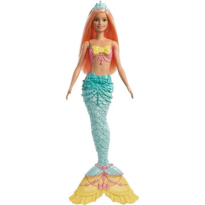 Bambola Barbie Dreamtopia Sirena Coda Arcobaleno Capelli Corallo