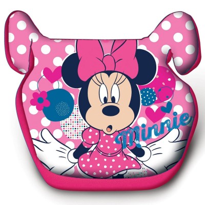 Seggiolino Auto Alzabimbo Disney Eurasia Minnie Rosa Bianco 15-36 Kg