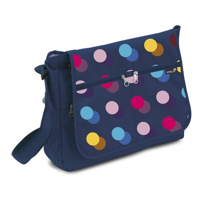 Borsa Maternità Joyello Comoda Blu Navy Pois Colorati