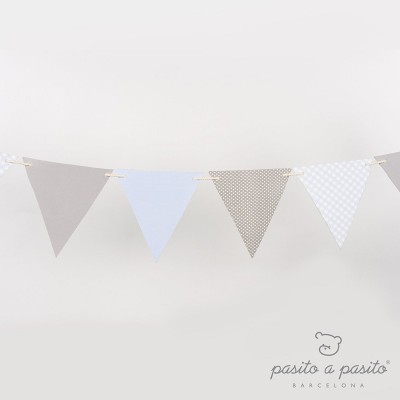 Striscione Decorativo Pasito a Pasito Celeste