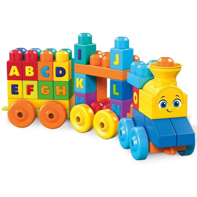 Construction Mega Bloks le train de l'alphabet 50 pcs Costruzioni Mega Bloks il Treno dell' Alfabeto 50 pz