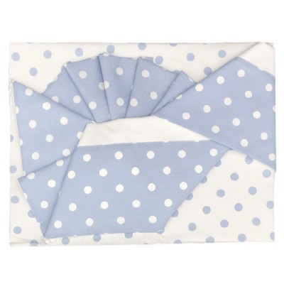 Set Lenzuola Andy & Helen per Carrozzina Fantasia F2 3 pz Cielo