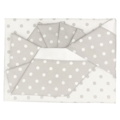 Set Lenzuola Andy & Helen per Carrozzina Fantasia F2 3 pz Beige