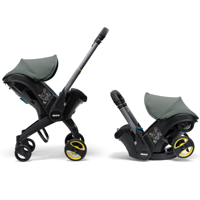 Doona i Si&egrave;ge auto et poussette 2 en 1 i-Size R129 Forest Grey