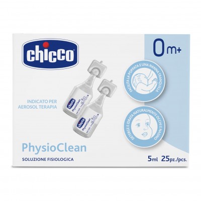 Chicco PhysioClean Solution Physiologique 5 ML 25 Pcs Soluzione Fisiologica Chicco PhysioClean 5 ML 25 Pz