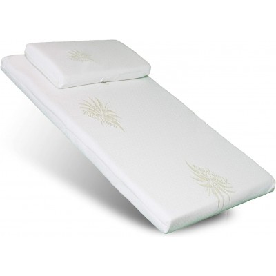 Materasso Kiby per Culla Chicco Next 2 Me in Aloe Vera + Cuscino Kiby in Aloe Vera