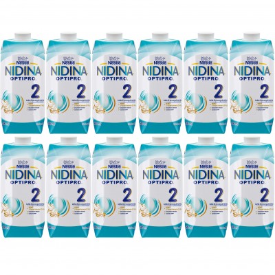 12 CONFEZIONI - Latte Nestlé Nidina Optipro 2 500 ml