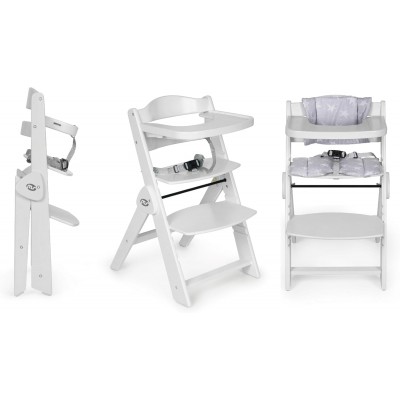 Innovaciones Ms Seggiolone Evolutivo Pieghevole Full Plus Bianco con Cuscino Grigio