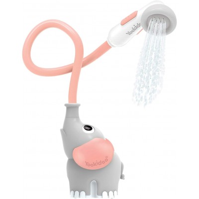 Yookidoo Éléphant Baby Shower Rose - Jouet de Bain 0-2 Ans