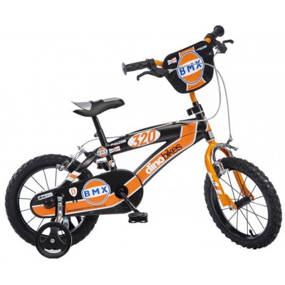 Bicicletta Dino Bikes BMX Nero/Arancio 14 Pollici