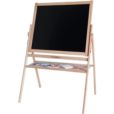 Lavagna Bifacciale con Cavalletto in Legno Eichhorn by Simba 52 x 69 cm