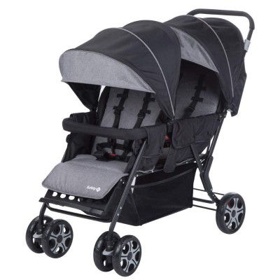 Passeggino Gemellare Safety 1st Teamy Black Chic