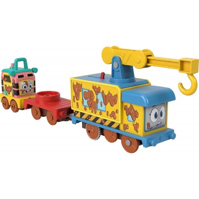 Trenino Fisher Price Thomas & Friends Motorized Muddy Fix 'Em Up Friends