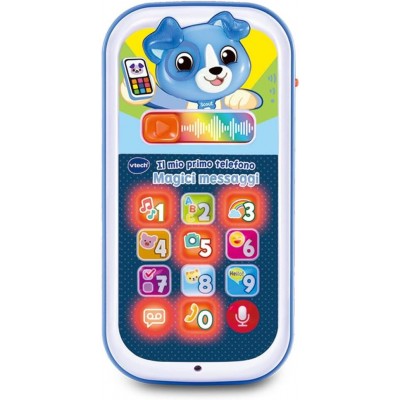 VTech Mon Premier Téléphone - Messages Magiques - Bleu 9-36 mois
