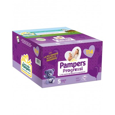 Esapack Pannolini Pampers Progressi Junior 11-25 Kg Misura 5 (114pz)