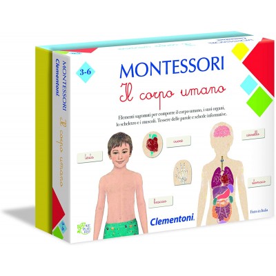 Gioco da Tavolo Educativo Clementoni Montessori Il Corpo Umano