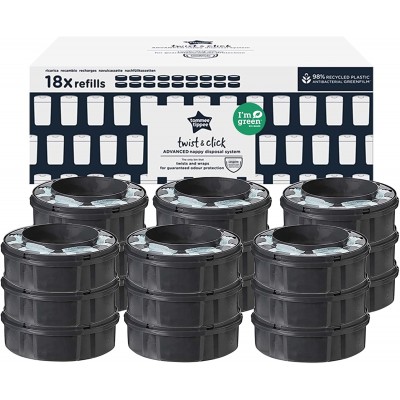Confezione Multipack 18 Ricariche per Contenitore Pannolini Sangenic Tec Tommee Tippee