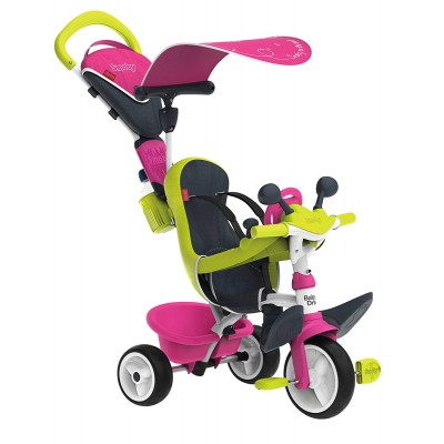 SMOBY TRICYCLE EVOLUTIF DRIVER CONFORT ROSE EN PROMOTION