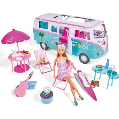 Playset Bambola Simba Steffi Love Camper Hawaii