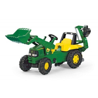 Trattore a Pedali con Ruspa e Escavatore Rolly Toys John Deere