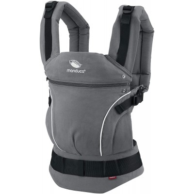 Marsupio Manduca First Baby Carrier Pure Cotton Dark Grey