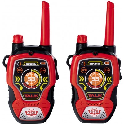Walkie Talkie Dickie Toys by Simba Outdoor 100 mt Rosso Nero