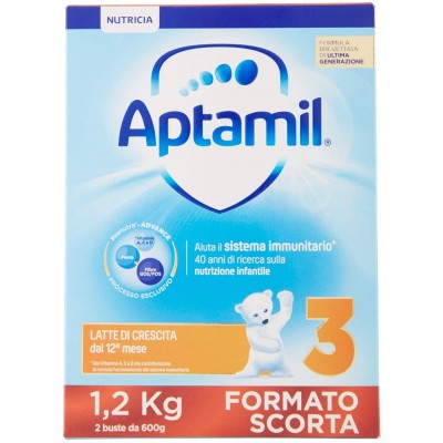 Latte in Polvere Aptamil 3 FORMATO SCORTA 1,2 kg
