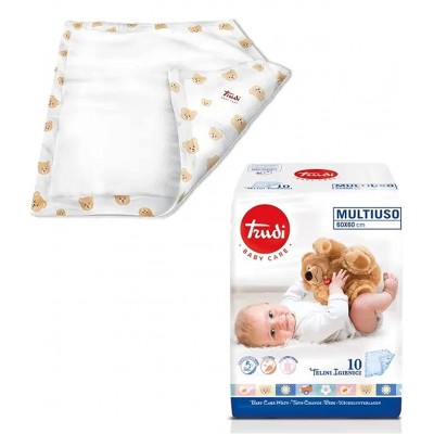 Telini Igienici Multiuso Trudi 60 x 60 cm 10 pz