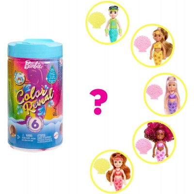 Bambola Sirena Barbie Chelsea a Sorpresa Color Reveal