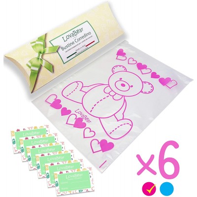 Bustine Corredino Ospedale Lovabear Orso Rosa 6 pz.