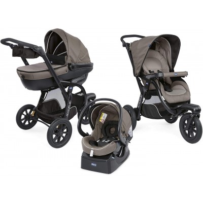Trio Chicco Activ3 Top Dark Beige + Kit Auto