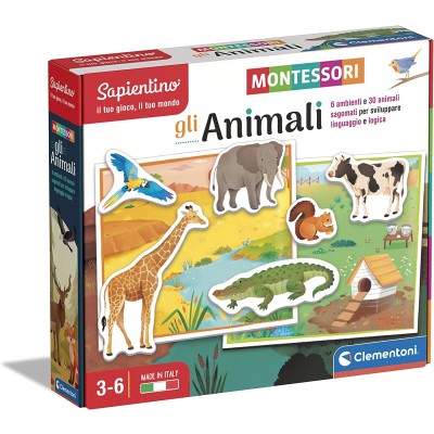 Gioco da Tavolo Educativo Clementoni Sapientino Montessori Gli Animali
