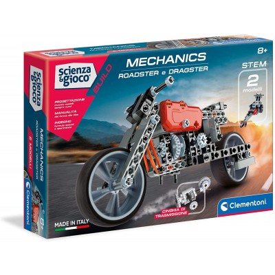 Ensemble de construction Clementoni Mechanics Roadster et Dragster Set di Costruzioni Clementoni Mechanics Roadster e Dragster