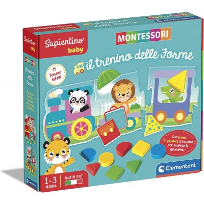 Gioco da Tavolo Educativo Clementoni Sapientino Baby Montessori Il Trenino delle Forme